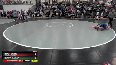 126 lbs Cons. Round 2 - Korbin Rogers, Springdale Wrestling vs Brady Danze, The Best Wrestler