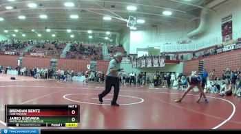 126 lbs Cons. Round 4 - Brendan Bentz, Club Madison vs Jared Guevara, Whiteland Wrestling Club