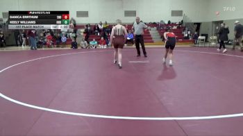 122-131 lbs 1st Place Match - Keely Williams, Independence Girls vs Danica Errthum, Western Dubuque Girls