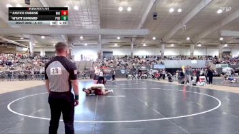 A 157 lbs Champ. Round 1 - Wyatt Howard, Pigeon Forge High School vs Justice DuBose, Munford High School