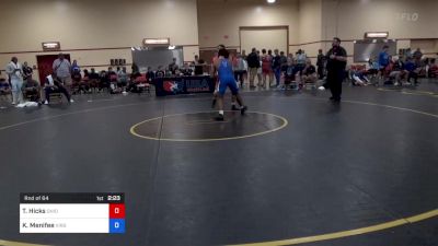 79 kg Rnd Of 64 - Tyler Hicks, Ohio vs Kingsley Menifee, Virginia