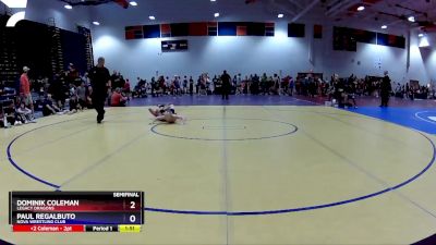 77 lbs Semifinal - Dominik Coleman, Legacy Dragons vs Paul Regalbuto, NOVA Wrestling Club