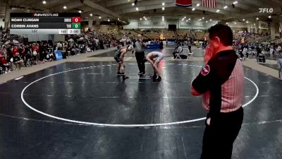 157 lbs Quarterfinals (8 Team) - Noah Clingan, Signal Mountain High School vs Corbin Avans, Tullahoma High School