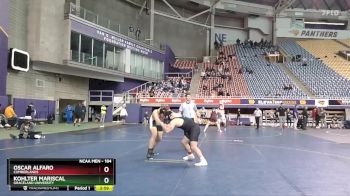184 lbs Cons. Round 2 - Oscar Alfaro, Cumberlands vs Kohlter Mariscal, Graceland University