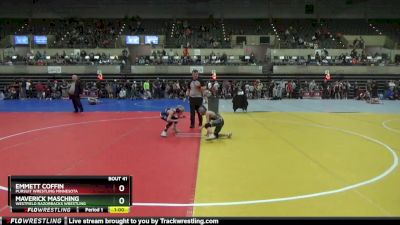 65 lbs Cons. Round 2 - Maverick Masching, Westfield Razorbacks Wrestling vs Emmett Coffin, Pursuit Wrestling Minnesota