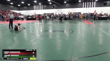 70 lbs 1st Place Match - Tripp Farrington, WMHS vs Xavier Denholm, SEHS