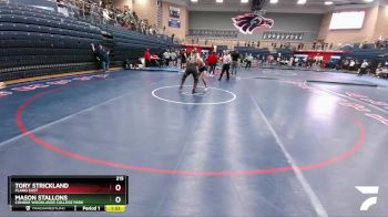 215 lbs Quarterfinal - Tory Strickland, Plano East vs Mason Stallons, Conroe Woodlands College Park