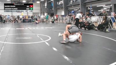 130 lbs Round 4 - 2:15pm Saturday - Hazen Crank, Oklahoma Elite vs Andrew Flores, Rough House W.C., CA