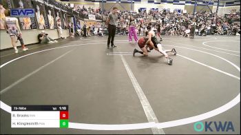 73-76 lbs Semifinal - Brewer Brooks, Shelton Wrestling Academy vs Heston Klinglesmith, Perry Wrestling Academy