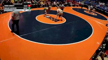 150 lbs Quarterfinals (8 Team) - Aiden Arnett, Elmhurst (IC Catholic) vs Malaki Jackson, Geneseo