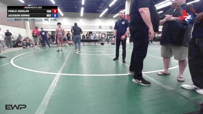 138 lbs Quarterfinal - Pablo Aguilar, Heart And Pride Wrestling Club vs Jackson Ewing, Wolf Pack Wrestling TX