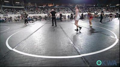 98 lbs Consi Of 4 - Kimberly Emmons, Grove Takedown Club vs Mia Arnold, Sperry Wrestling Club