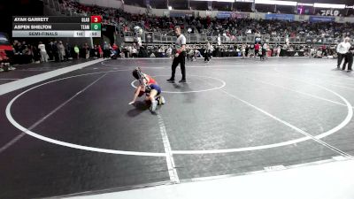 53 lbs Semifinal - Ayah Garrett, Gladiator Elite WC vs Aspen Shelton, Team Tulsa WC