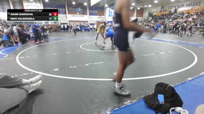 150 lbs Champ. Round 1 - Niko Valenzuela, Fountain Valley vs Adam Sandoval, Bishop Amat