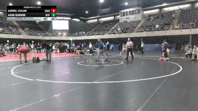 160 lbs Consi Of 8 #2 - Adriel Colon, Woonsocket vs Akim Burnim, Burtonsville