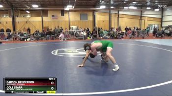 157 lbs Cons. Round 3 - Cole Starr, Big Bend Community College vs Carson Henderson, University Of Idaho