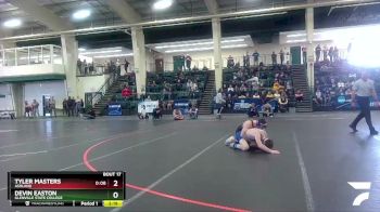 125 lbs Quarterfinal - Tyler Masters, Ashland vs Devin Easton, Glenville State College