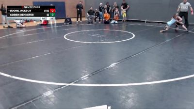 45 lbs Cons. Semi - Boone Jackson, Grangeville Youth Wrestling Club vs Corbin Hennefer, Declo Stingers