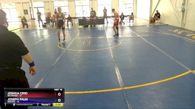 125 lbs Quarterfinals (8 Team) - Joshua Cimo, Delaware vs Joseph Paun, Indiana
