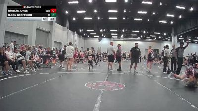 84 lbs Round 6 (8 Team) - Thomas Jones, GA United Red vs Jaxon Geoffrion, Top Rank