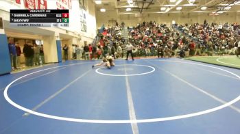 Girls 110 lbs Champ. Round 1 - Gabriela Cardenas, Rancho San Juan Girls vs Jalyn Wu, Saint Francis&nbsp;Girls