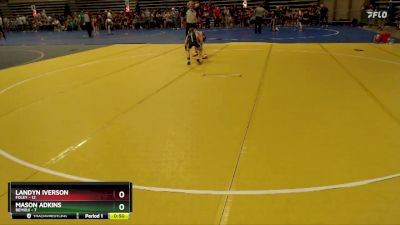 65 lbs Semis (4 Team) - Landyn Iverson, Foley vs Mason Adkins, Bemidji