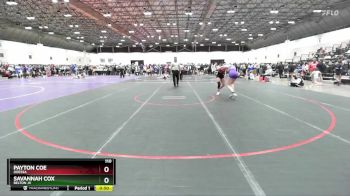 110 lbs Cons. Round 1 - Savannah Cox, Belton JV vs Payton Coe, Odessa