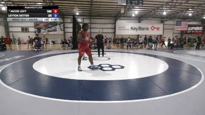 125 kg Cons. Rd Of 32 - Jacob Levy, Tar Heel Wrestling Club vs Leyton Detter, Laker Wrestling Club