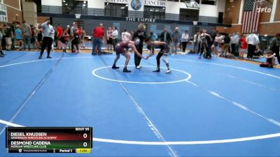 110-114 lbs Round 2 - Diesel Knudsen, Sanderson Wrestling Academy vs Desmond Cadena, Morgan Wrestling Club