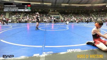 88 lbs Round Of 64 - Cayson Rogers, Lincolnway Wrestling Club vs Kaden Williamson, Sebolt Wrestling Academy