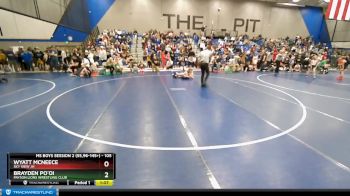 105 lbs Champ. Round 1 - Wyatt McNeece, Sky View JH vs Brayden Po`oi, Payson Lions Wrestling Club