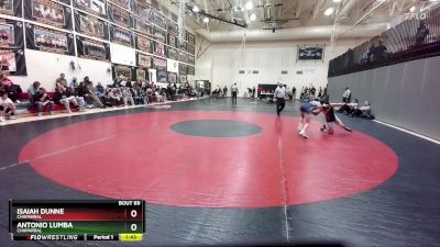113-120 lbs Round 2 - Isaiah Dunne, Chaparral vs Antonio Lumba, Chaparral
