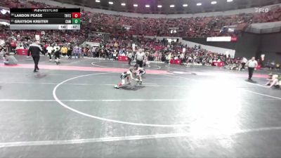 70 lbs Cons. Round 3 - Landon Pease, Team Nazar Training Center vs Grayson Kreiter, Campbellsport