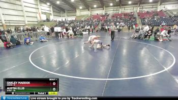 132 lbs Finals (2 Team) - Oakley Maddox, Idaho vs Austin Ellis, Utah