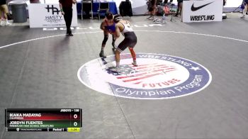 138 lbs Champ. Round 1 - Jordyn Fuentes, Firebaugh High School Wrestling vs Ikaika Madayag, California