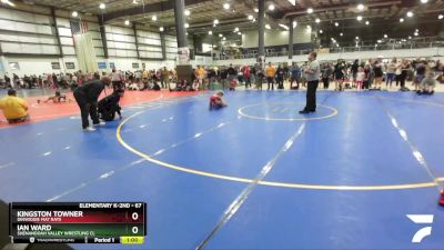 67 lbs Round 5 - Ian Ward, Shenandoah Valley Wrestling Cl vs Kingston Towner, Dinwiddie Mat Rats