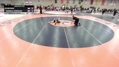 124 A Champ. Round 1 - Isabella Gonzales, Iowa vs Kylee Golz, Colorado Mesa University