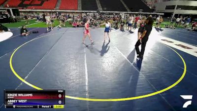 110 lbs Quarterfinal - Kinzie Williams, Idaho vs Abbey West, Utah