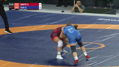 72 kg Round 4: Skylar Grote, USA vs Veronika Vilk, CRO