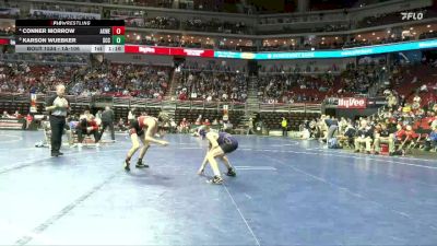 1A-106 lbs Cons. Round 5 - Karson Wuebker, South Central Calhoun vs Conner Morrow, Akron-Westfield