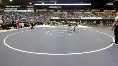 120 lbs Semifinal - Quentin Jackson, Lenexa-St. James Academy vs Gavin Munoz, Maize South HS