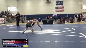 143 lbs Cons. Round 1 - Elise Scrafford, Evergreen State vs Nayeli Maston, Eastern Oregon University