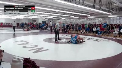 197 lbs Quarterfinal - Benjamin Helminski, Luther vs Damien Spears, Iowa Lakes CC