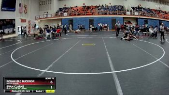 138 lbs Champ. Round 2 - Evan Clarke, Our Lady Of Mt. Carmel vs Rohan (RJ) Bucknor, Bullis School