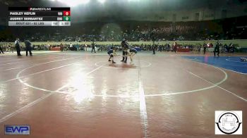 92 lbs Consolation - Paisley Heflin, Vinita Kids Wrestling vs Audrey Serbantez, Kingfisher YellowJackets