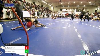 62 lbs Rr Rnd 1 - Ella Jabben, Caney Valley Wrestling vs Bree Leyba, Team Tulsa Wrestling Club