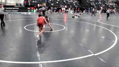 120 lbs Cons. Round 5 - Wyatt Forney, Southern vs Jaxzon Matteo, Norfolk Club Wrestling