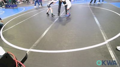 52 lbs Round Of 16 - Luka Cordova, Collinsville Cardinal Youth Wrestling vs Braylyn Grigg, Tulsa Blue T Panthers