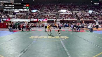 G - 110 lbs Cons. Round 2 - Ayla Marsh, Lincoln County (Eureka) Girls vs Laityn Allen, Poplar Girls