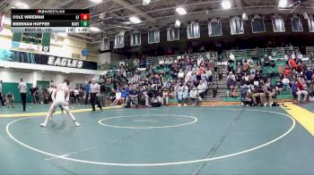 120 lbs Champ. Round 1 - Brennan Hoffer, Marysville vs Cole Wireman, Kettering Fairmont